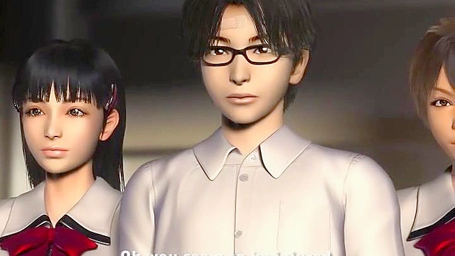 Omega 1 Vampire vs. Kung Fu Girl - 3D hentai schoolgirl threesome in classroom