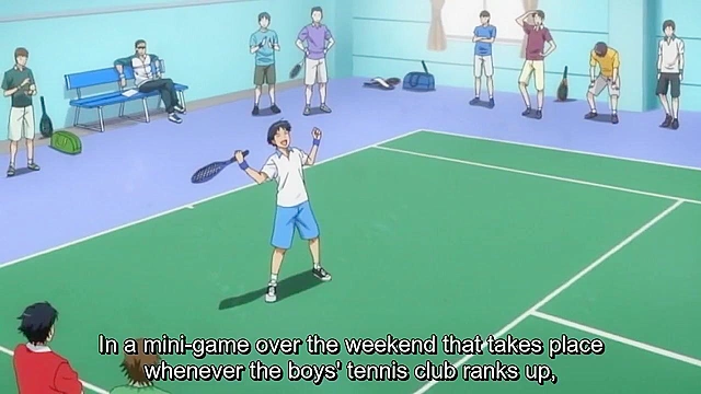 School tennis practice turn into schoolgirl hentai public orgy
