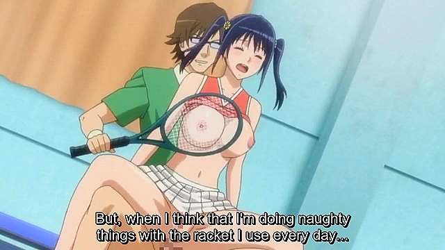 School tennis practice turn into schoolgirl hentai public orgy