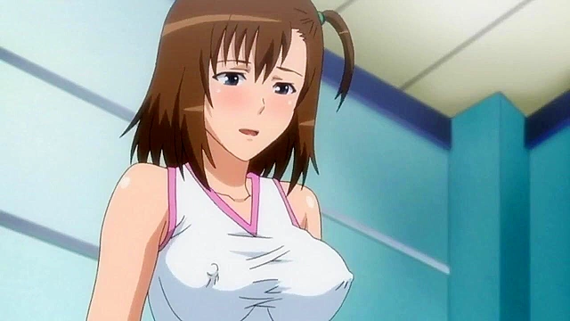 School tennis practice turn into schoolgirl hentai public orgy