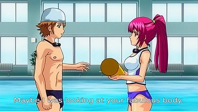 Shiofuki Mermaid - Swim coach fucks one of his big breasted hentai students