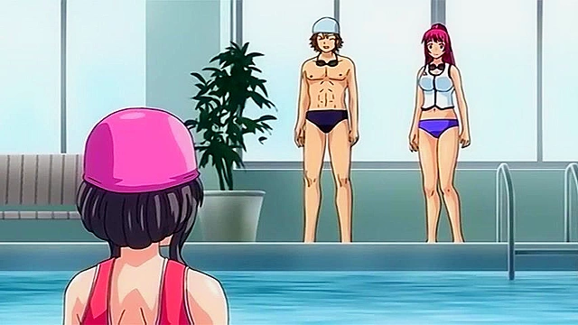 Shiofuki Mermaid - Swim coach fucks one of his big breasted hentai students