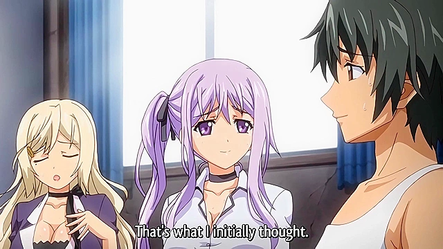 Convenient Sex Friends? 4 - Arahama fucks his busty hentai harem on a public beach