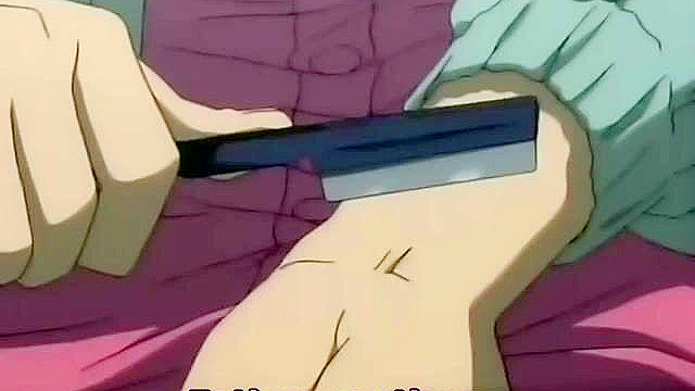 Cute hentai redhead gets her ankles pinned to her ears and takes a deep fuck in cunt