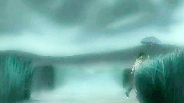 Wet Summer Days 3 - Petite anime teen gives a tender blowjob in outdoor spring