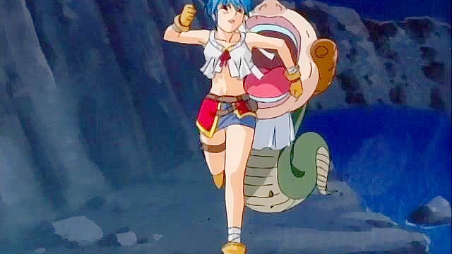 Words Worth Gaiden 1 - Horse man licks the pussy of tied up anime warrior girl