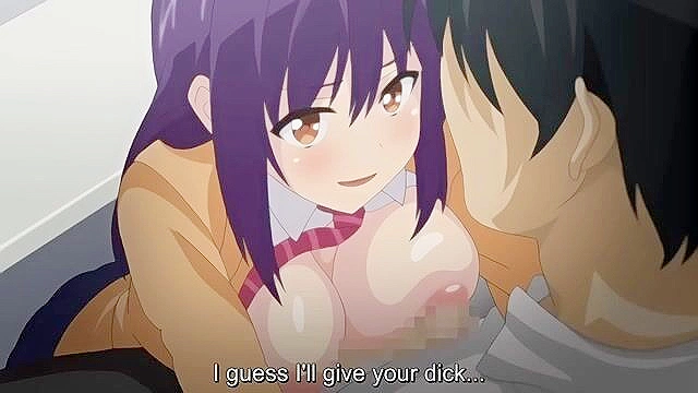 Honor Student Ayaka 2 - Naughty anime schoolgirl masturbates while friend blows dick