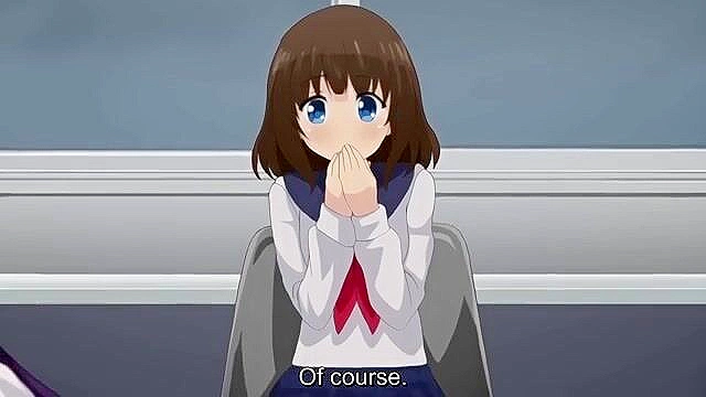 Honor Student Ayaka 2 - Naughty anime schoolgirl masturbates while friend blows dick