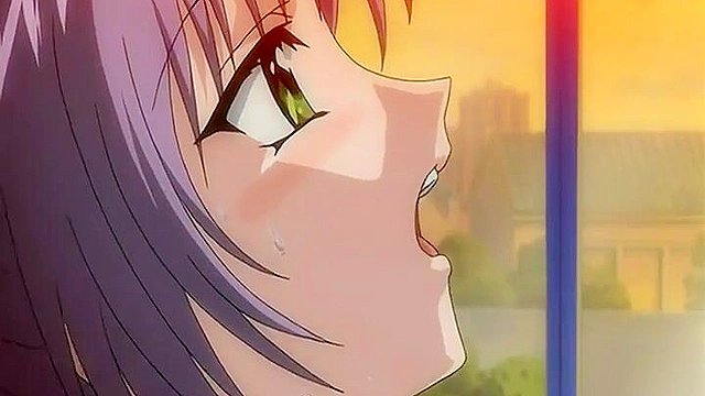 Sexy succubus uses a strapon to steal her soul in dirty hentai threesome