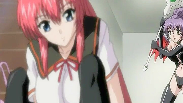 Sexy succubus uses a strapon to steal her soul in dirty hentai threesome