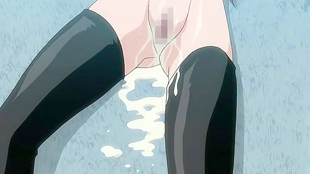 Sexy succubus uses a strapon to steal her soul in dirty hentai threesome