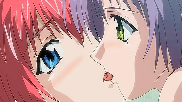 Sexy succubus uses a strapon to steal her soul in dirty hentai threesome