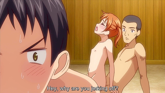 Ikumonogakari 1 - Petite hentai schoolgirls in public bath orgy