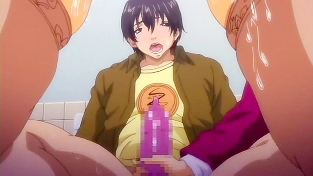 Dirty boy is caught peeping on girls locker and is made to fuck older women