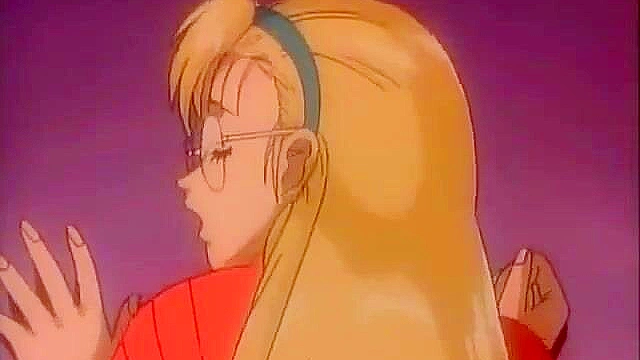 Cool Devices 3 - Blonde anime girl with glasses creampied in bathroom