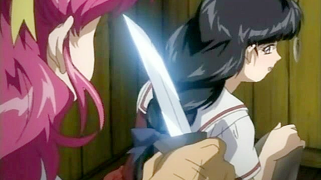 Isaku Respect 1 - Tied up slaves watch while schoolgirl is double penetrated