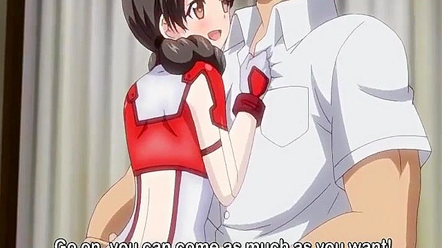 Little Landlady 4 - Naughty anime landlord lady fucks in flight uniform