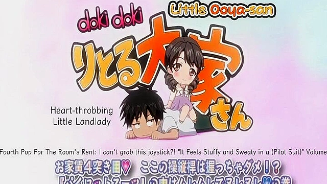 Little Landlady 4 - Naughty anime landlord lady fucks in flight uniform