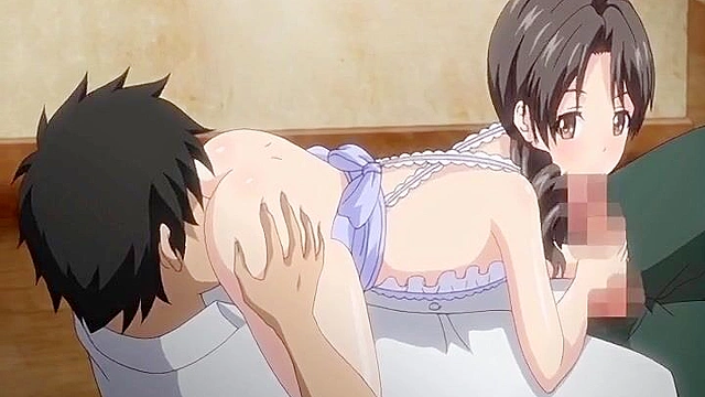 Little Landlady 4 - Naughty anime landlord lady fucks in flight uniform