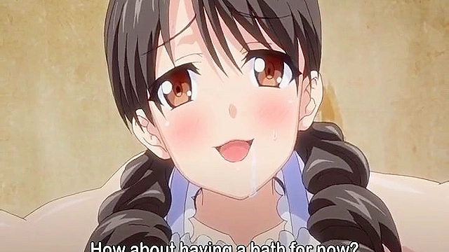 Little Landlady 4 - Naughty anime landlord lady fucks in flight uniform