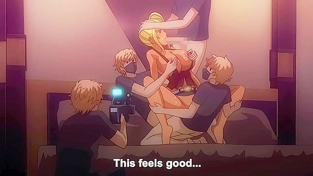 After the Summer Break, She... 2 - Slutty hentai schoolgirl gangbanged and filmed by ntr student