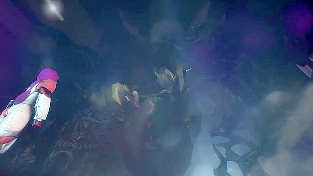 Taimanin Asagi 2: Chaos Arena - Female ninjas gangbanged by demons