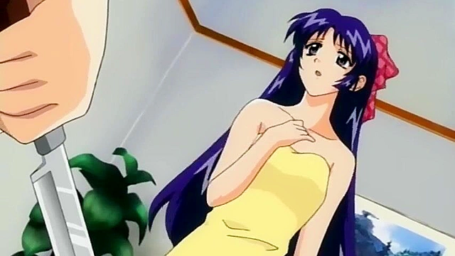 Blackmailed 3 - Busty hentai schoolgirls get doggy fucked in the bathroom