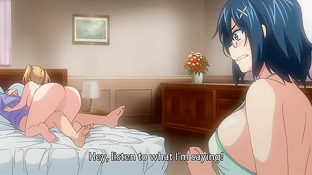 Busty hentai teen blindfolds a school mate and then titty fucks him till facial