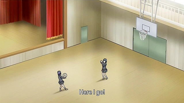 Busty hentai teen blindfolds a school mate and then titty fucks him till facial