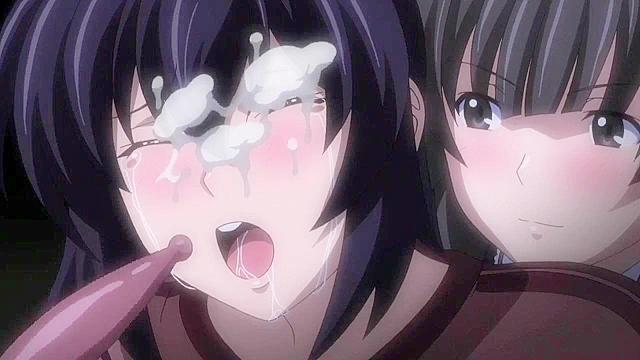 Frantic Tentacles - Hentai lesbian schoolgirl bangs cuties with her tentacles