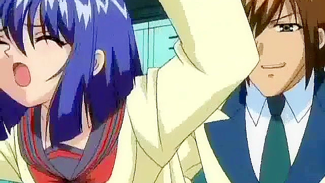 Momiji 2 - Petite anime schoolgirl gets fucked in school locker room