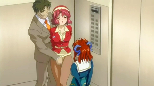 Last Train to Gropesville 1 - Anime teen redhead watches while girls get fucked on train