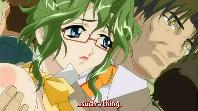 Last Train to Gropesville 1 - Anime teen redhead watches while girls get fucked on train