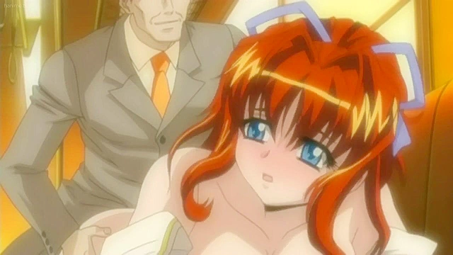 Last Train to Gropesville 1 - Anime teen redhead watches while girls get fucked on train