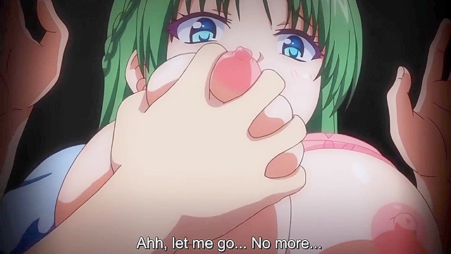 Atonement 4 - Busty teen anime virgin is held by friend while fucked hard