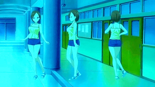 Atonement 4 - Busty teen anime virgin is held by friend while fucked hard