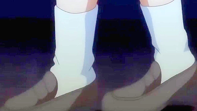 Atonement 4 - Busty teen anime virgin is held by friend while fucked hard