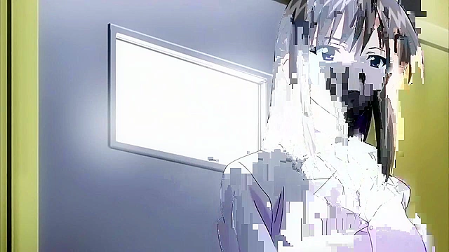 Ringetsu 3 - Naughty anime schoolgirls masturbate their pussies in the library