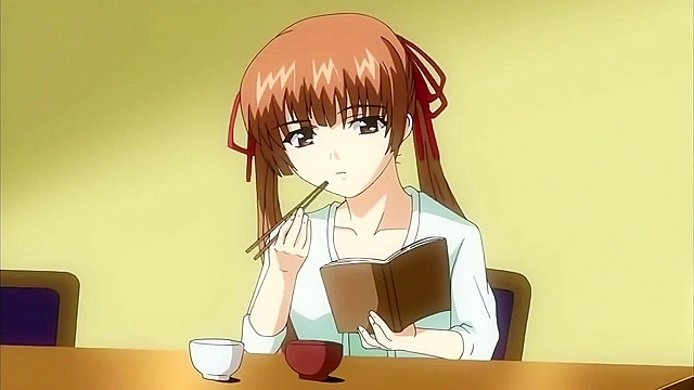 Ringetsu 3 - Naughty anime schoolgirls masturbate their pussies in the library