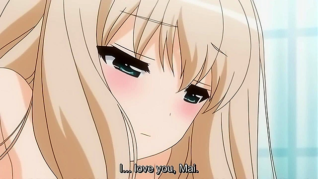 A Kiss for the Petals - Petite schoolgirls with small tits have erotic lesbian anime sex