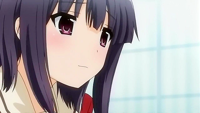 A Kiss for the Petals - Petite schoolgirls with small tits have erotic lesbian anime sex