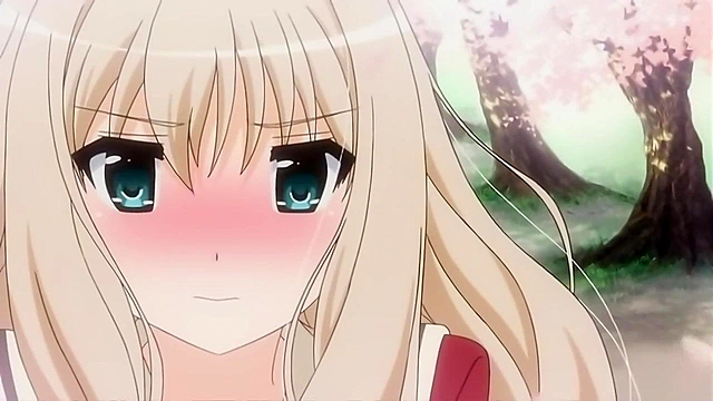 A Kiss for the Petals - Petite schoolgirls with small tits have erotic lesbian anime sex