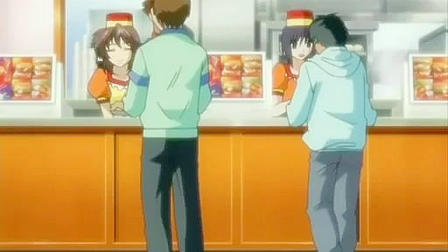 Menu XXL 1 - Burger shop manager fucks busty teen employee in the break room