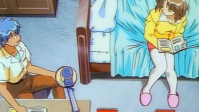 Pia Carrot 1 ep3 - Yusuke has sex with one of his anime harem waitress girls on the beach