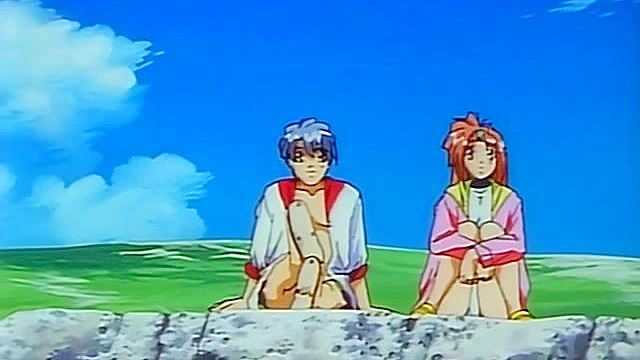 Pia Carrot 1 ep3 - Yusuke has sex with one of his anime harem waitress girls on the beach