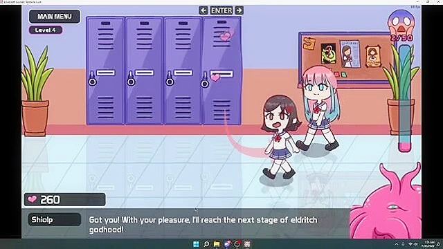 Lovecraft Locker: Tentacle Lust is a casual strategy adult game