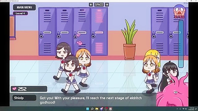 Lovecraft Locker: Tentacle Lust is a casual strategy adult game