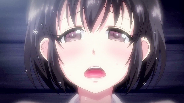 Sopping Wet High School Girl Rainy Fuck 1 - Busty anime teen gets fucked by bastard at bus stop