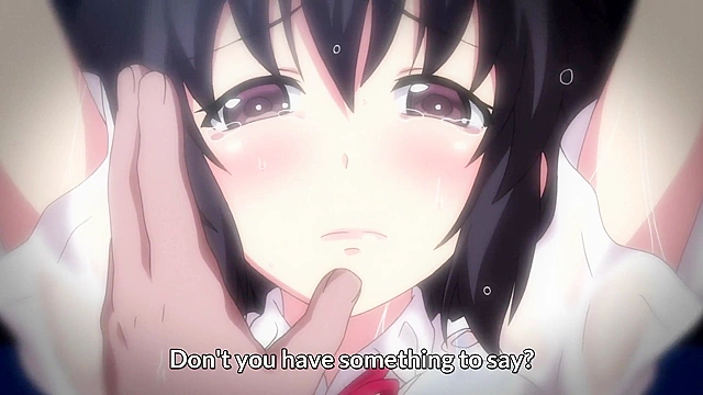 Sopping Wet High School Girl Rainy Fuck 1 - Busty anime teen gets fucked by bastard at bus stop