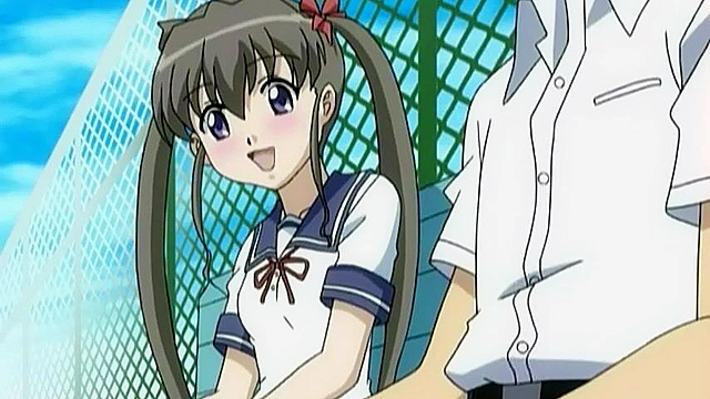 Naughty hentai schoolgirl gets fucked by her brother outdoors at park